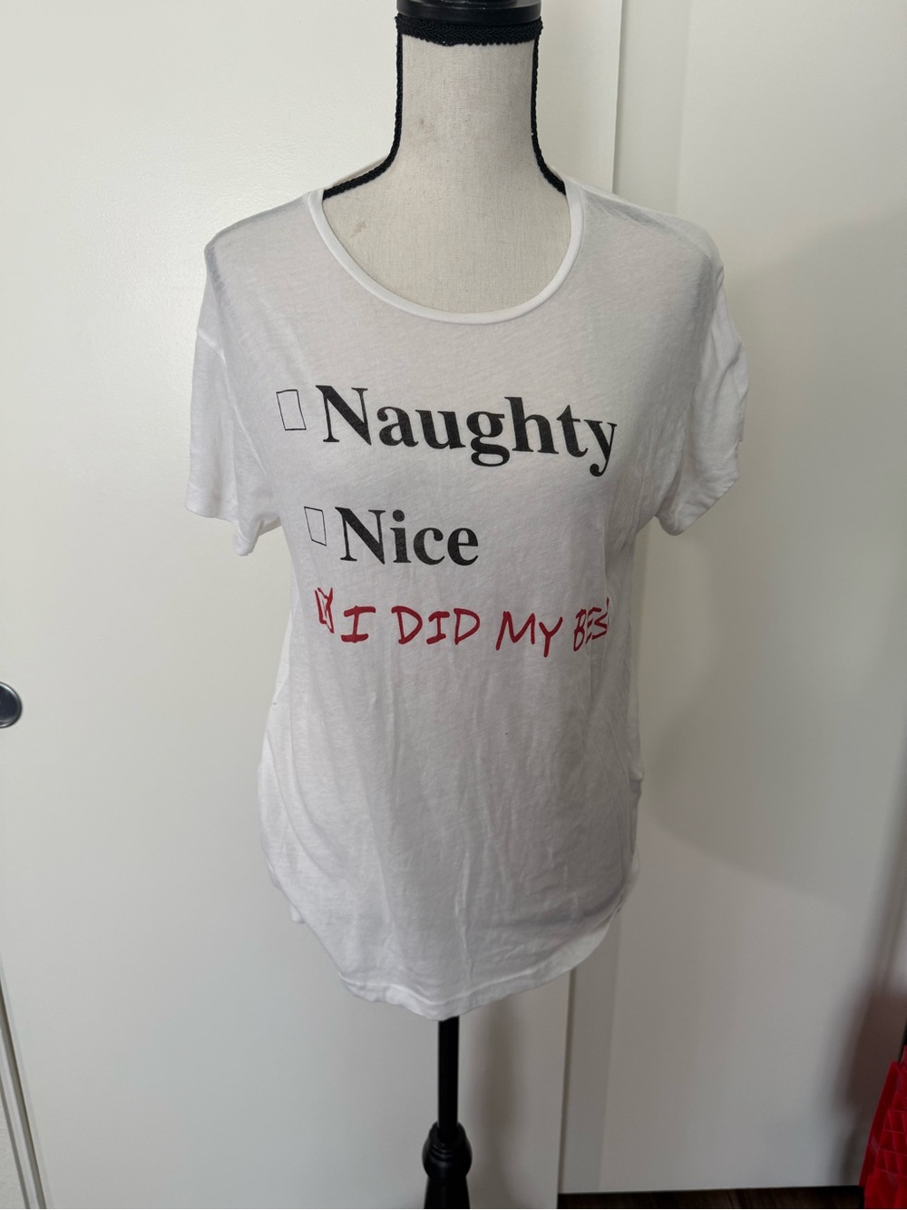 🤍🎄 Wildfox “I DID MY BEST” Holiday T-Shirt 🎄🤍